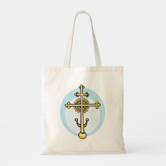 Religieus kruis tote bag (Achterkant)