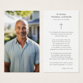 Religieus Kruis Uitvaart Psalm Foto Gebed Kaart (Voorkant /achterkant)