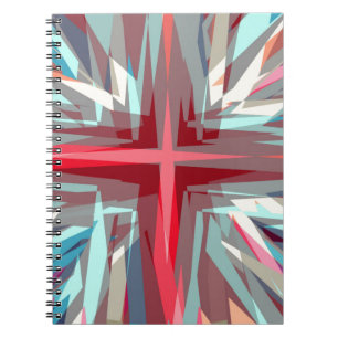 Religieus kruisje sterrenburst notitieboek