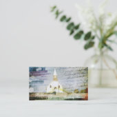  religieus land chapel visitekaartje (Staand voorkant)