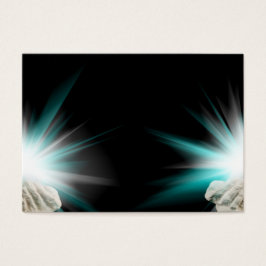 Religieus licht in cupped visitekaartje