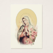 Religieus Maagd Maria begrafenisgebed Visitekaartje (Voorkant)