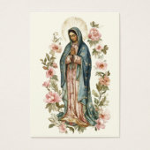 Religieus Maagd Maria begrafenisgebed Visitekaartje (Voorkant)