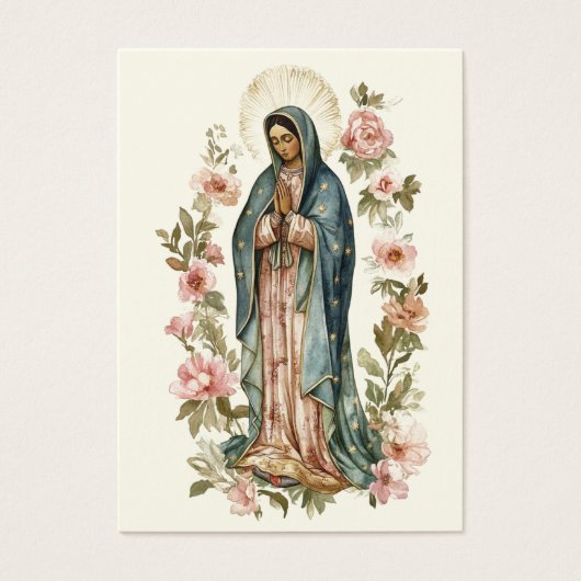 Religieus Maagd Maria begrafenisgebed Visitekaartje (Voorkant)