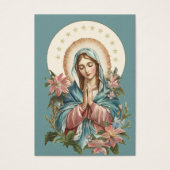 Religieus Maagd Maria begrafenisgebed Visitekaartje (Voorkant)