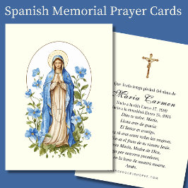 Religieus Maagd Maria begrafenisgebed Visitekaartje