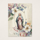 Religieus Maagd Maria begrafenisgebed Visitekaartje (Voorkant)