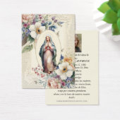 Religieus Maagd Maria begrafenisgebed Visitekaartje (Bureau)