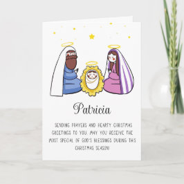 Religieus Met Naam Prettig Kerstfeest Feestdagen Kaart