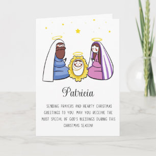 Religieus Met Naam Prettig Kerstfeest Feestdagen Kaart
