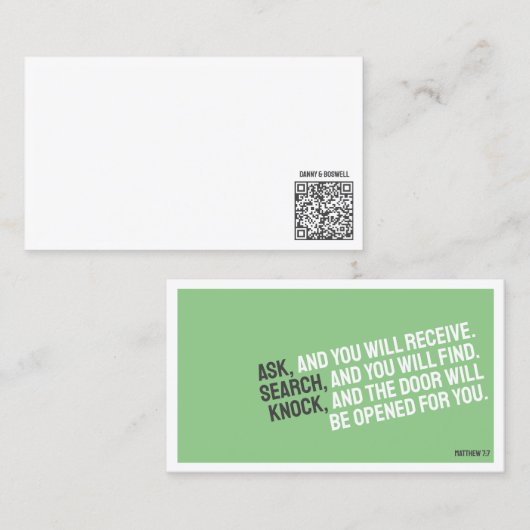 RELIGIEUS-minimalistisch Visitekaartje (Voorkant / Achterkant)