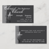 Religieus paaskruis met Christelijk vuur Visitekaartje (Voorkant / Achterkant)