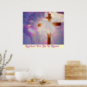 Religieus paasPoster - Jezus en Kruis Poster (Keuken)