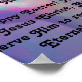 Religieus paasPoster - Jezus en Kruis Poster (Hoek)