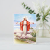 Religieus  Pasen, Jezus de herder Feestdagenkaart (Staand voorkant)