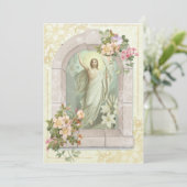 Religieus Pasen Katholieke Opstanding Gebed  (Staand voorkant)