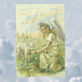  Religieus Pasen Victoriaans Engel met Lam Theedoek