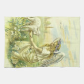  Religieus Pasen Victoriaans Engel met Lam Theedoek