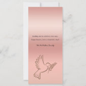 Religieus Pasen Waterverf Bloemen Cross Flat Kaart (Achterkant)