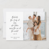 Religieus, Prettig Kerstfeest, Christelijke Famili Feestdagenkaart (Voorkant)