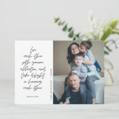 Religieus, Prettig Kerstfeest, Christelijke famili Feestdagenkaart (Staand voorkant)