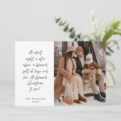 Religieus, Prettig Kerstfeest, Christelijke famili Feestdagenkaart (Staand voorkant)