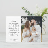 Religieus, Prettig Kerstfeest, Christelijke gezins Feestdagenkaart (Staand voorkant)