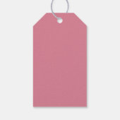 Religieus Roze Bloemkruis Doop Dank Je Cadeaulabel (Achterkant)