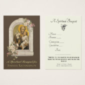 Religieus Spiritueel Boeket Gebed Heilige Kaart (Voorkant /achterkant)
