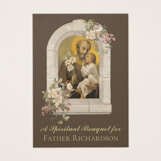 Religieus Spiritueel Boeket Gebed Heilige Kaart (Voorkant)