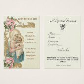 Religieus Spiritueel Boeket Gebed Heilige Kaart (Voorkant /achterkant)