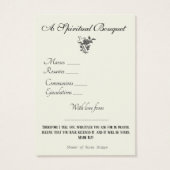 Religieus Spiritueel Boeket Gebed Heilige Kaart (Achterkant)