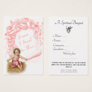 Religieus Spiritueel Boeket Gebed Heilige Kaart