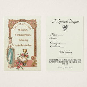 Religieus Spiritueel Boeket Gebed Heilige Kaart