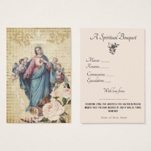 Religieus Spiritueel Boeket Gebed Heilige Kaart