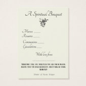 Religieus Spiritueel Boeket Gebed Heilige Kaart (Achterkant)