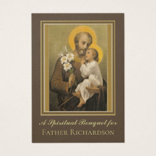 Religieus Spiritueel Boeket Gebed Heilige Kaart