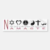 Religieus symbool Namaste Bumpersticker (Voorkant)