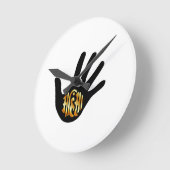 Religieus symbool van het Jainisme - Ahimsa Ronde Klok (Hoek)