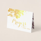 Religieus sympathie Bedenk je gebeden Folie Kaarten (Voorkant)
