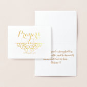 Religieus sympathie Bedenk je gebeden Folie Kaarten (Display)