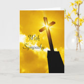 Religieus Sympathie Wenskaart Kaart (Gele Bloem)