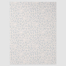 Religieus thema blauw & crème duif & bloemen -