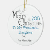 Religieus thema-decoratie personaliseren keramisch ornament (Links)