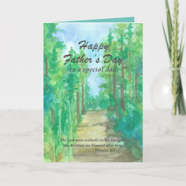 Religieus Vaderdag Bijbel Verse Wandelpad Kaart