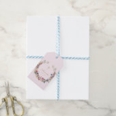 Religieus  Veldbloemen Gouden Kleur Cadeaulabel (Met Touw)