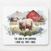 Religieus vers met schapen muismat (Voorkant)