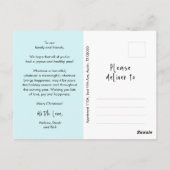 Religieus, Vrolijk Kerstfeest, Christelijke Famili Briefkaart (Achterkant)