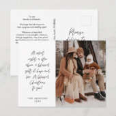 Religieus, Vrolijk Kerstfeest, Christelijke Famili Briefkaart (Voorkant / Achterkant)