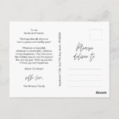 Religieus, Vrolijk Kerstfeest, Christelijke Famili Briefkaart (Achterkant)